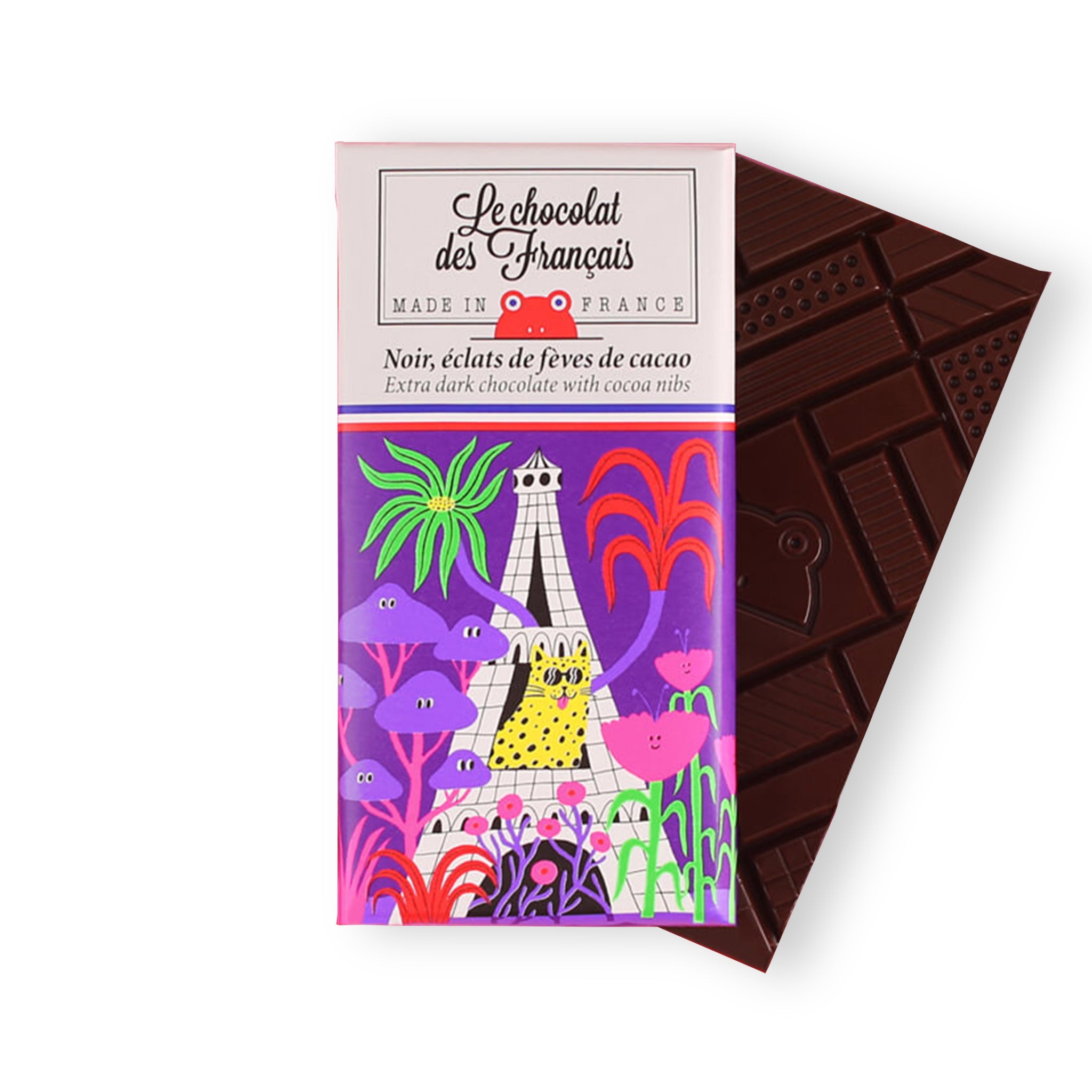 Le Chocolat des Francais 有機野生のエッフェル搭 / ダーク・カカオニブ(カカオ71%)