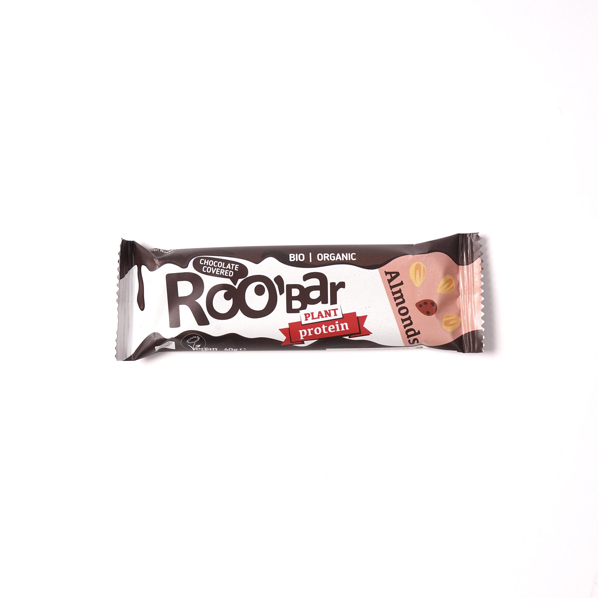 ROO BAR オーガニックチョコレートプロテインバー／アーモンド