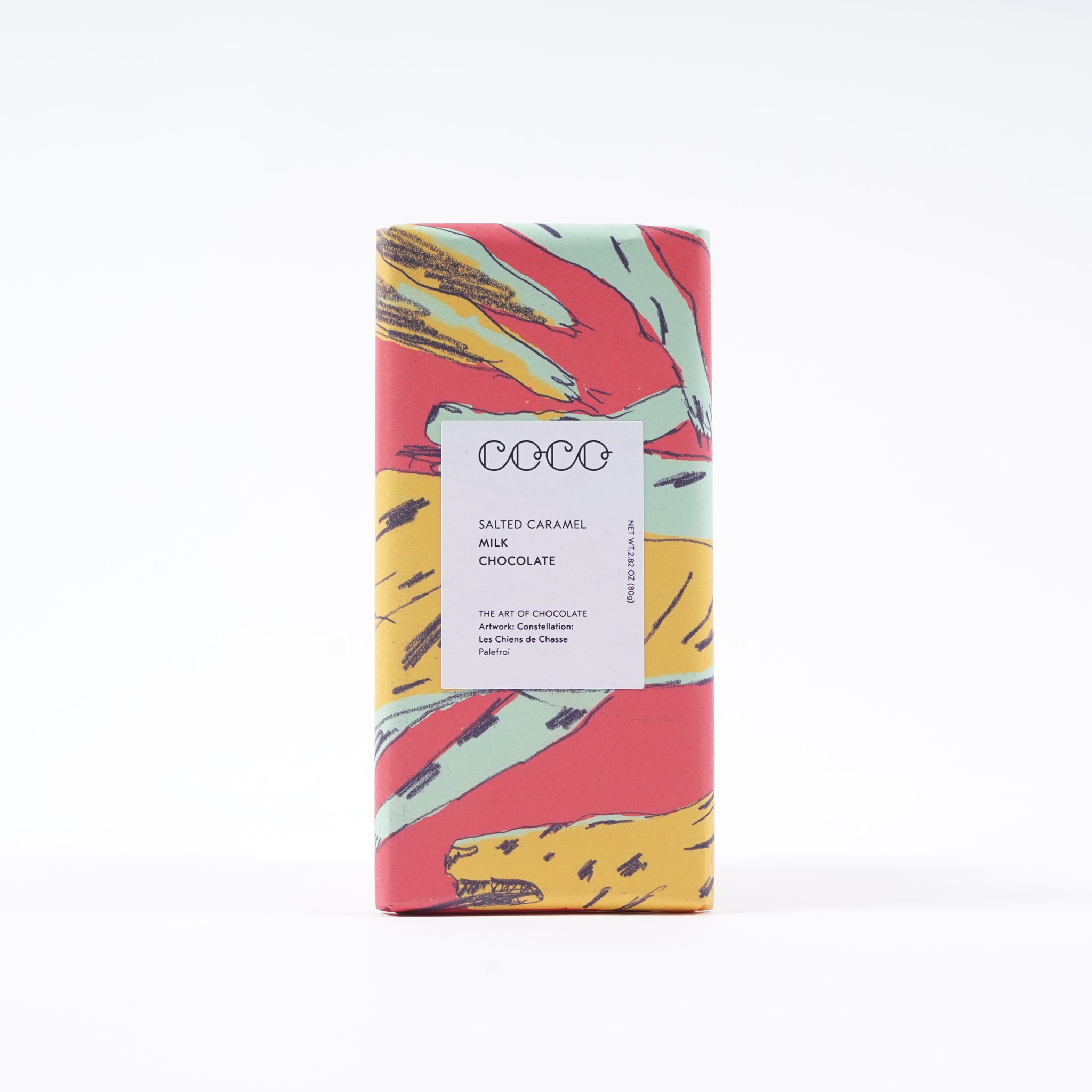 COCO CHOCOLATIER　ソルティドキャラメルコロンビアン 40% ミルクチョコレートバー（80g）