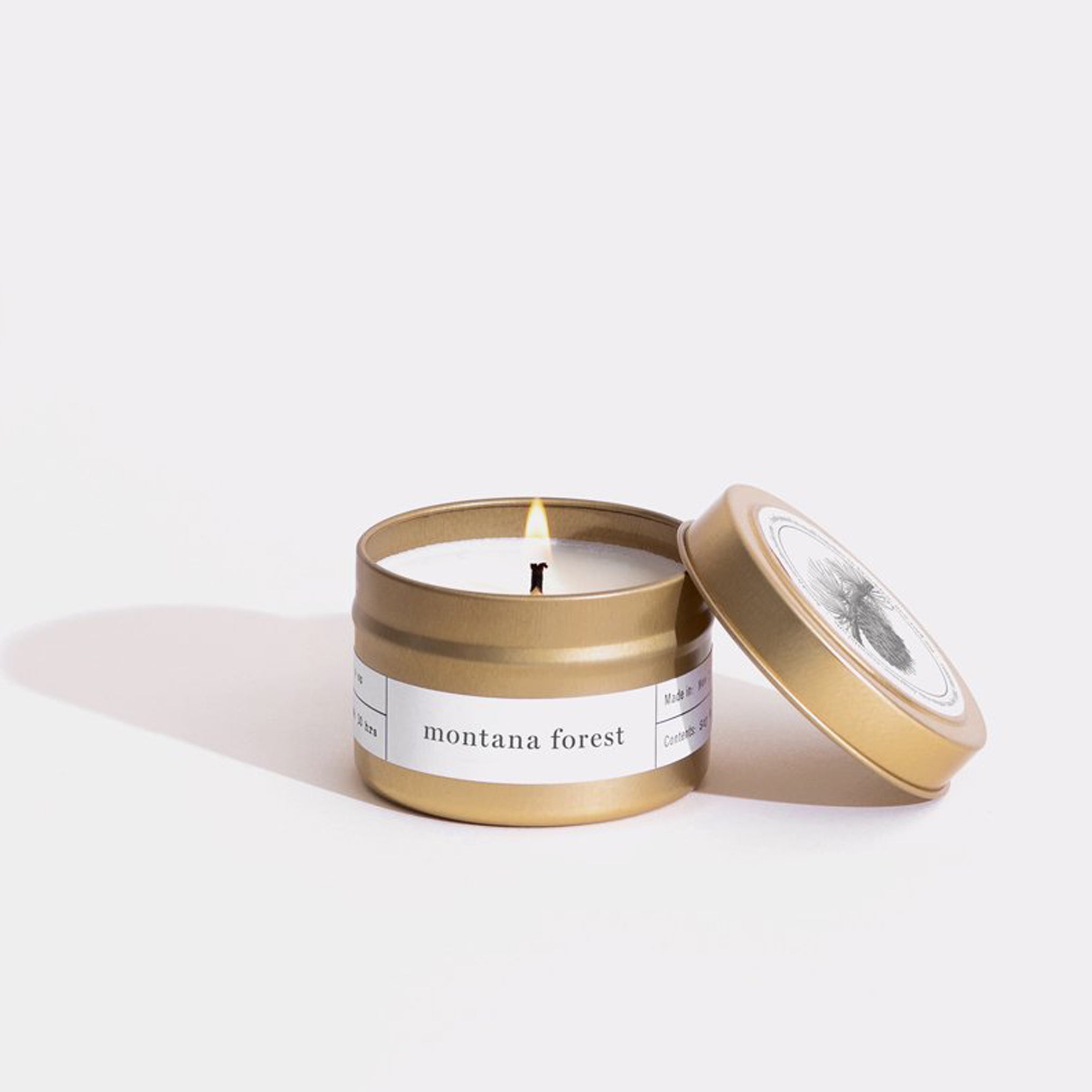 Brooklyn Candle Studio / Gold Travel Candle 07 MONTANA FOREST